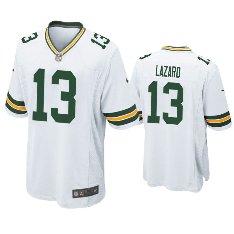 Men Green Bay Packers #13 Allen Lazard Nike White Game NFL Jersey->->NFL Jersey